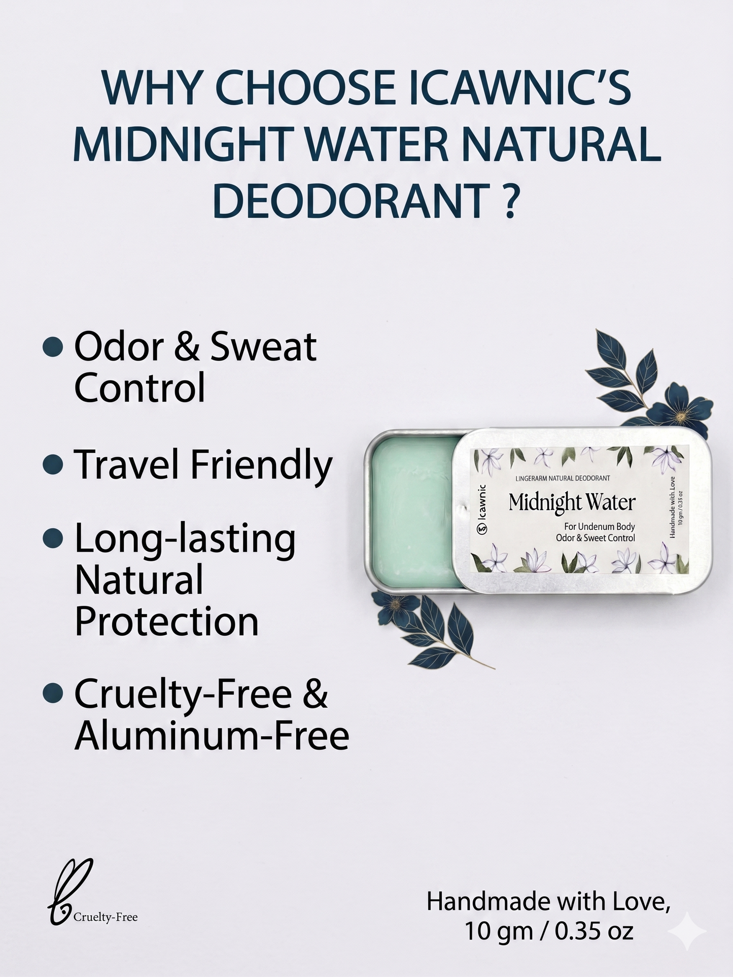 Mini Midnight Water Deodorant