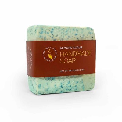 icawnic almond scrub handmade soap