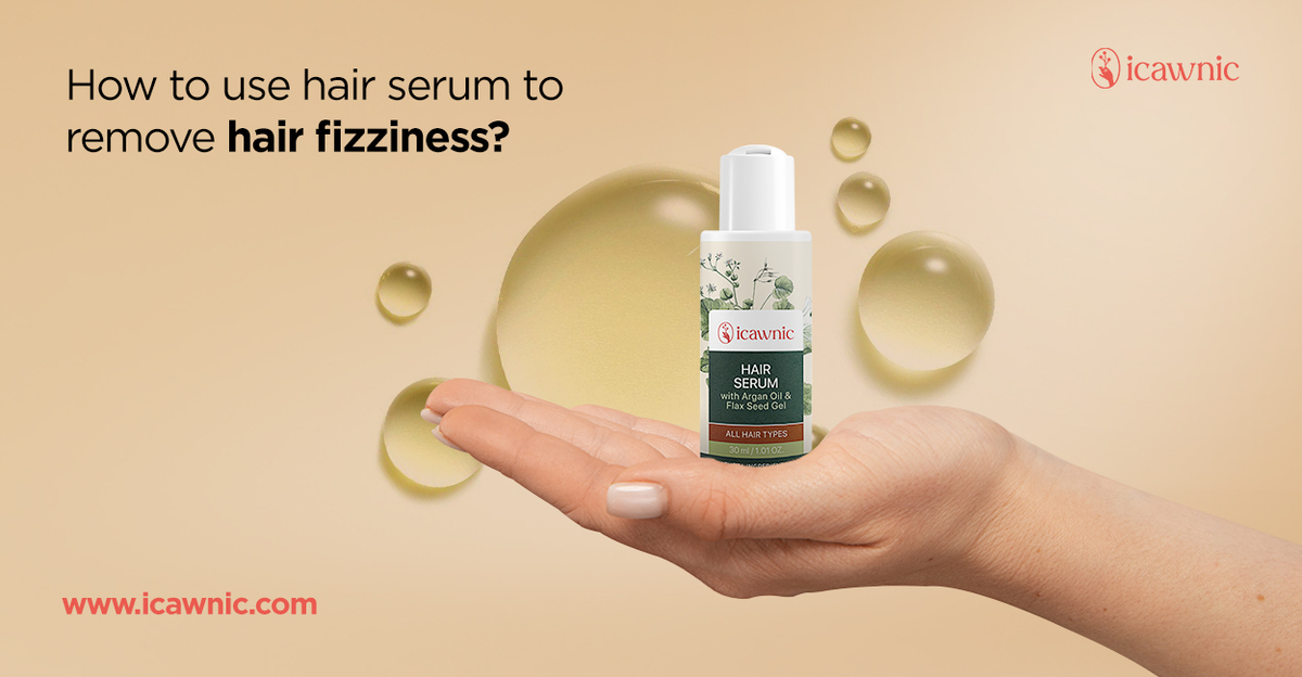 How to use hair serum to remove hair frizziness