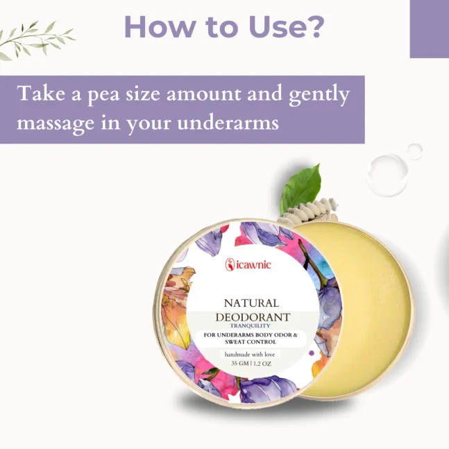 Tranquility Natural Deodorant For Underarms (35gms) - Image 7