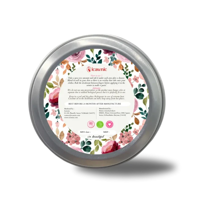 Blushing Orchid Natural Deodorant Cream 35gms - Image 3