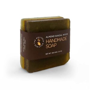 Icawnic Almond Sandal Wood Handmade Soap